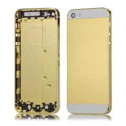 iPhone 5 h�tlap, �res, arany sz�nben feh�r cs�kokkal